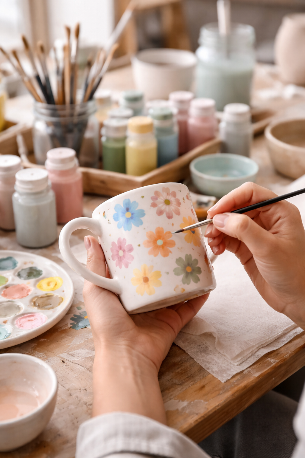 Peinture sur céramique : choix des couleurs